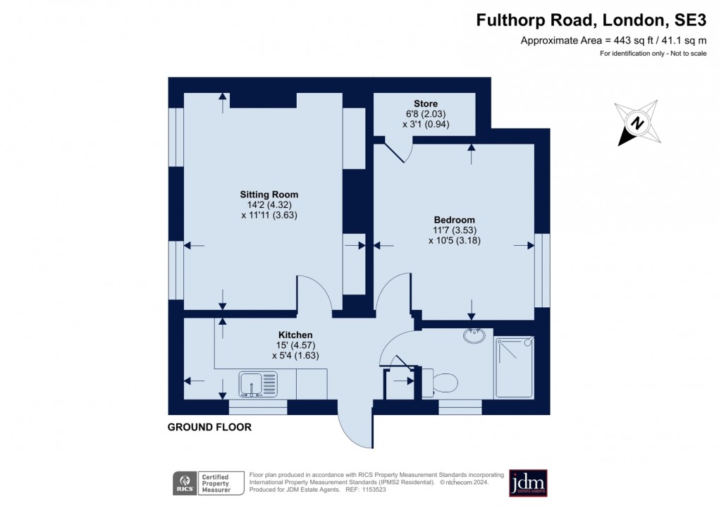 Floorplan for Blackheath, London