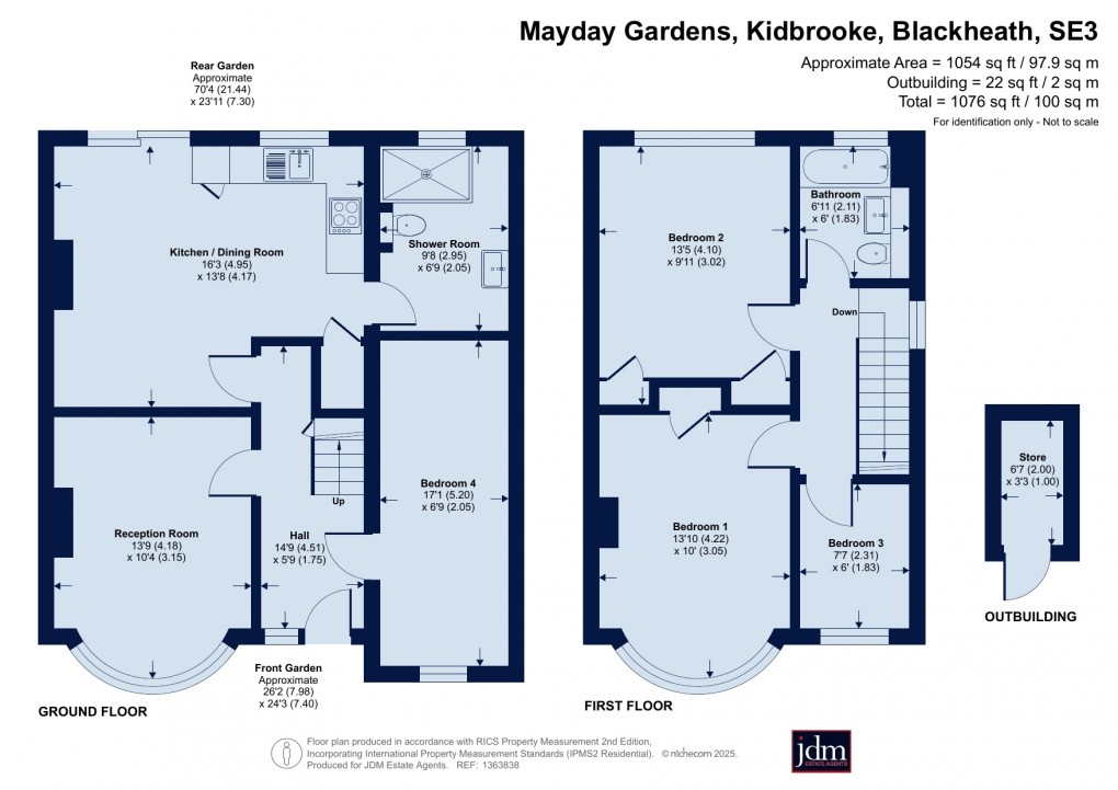 Floorplan for Kidbrooke, Blackheath, London
