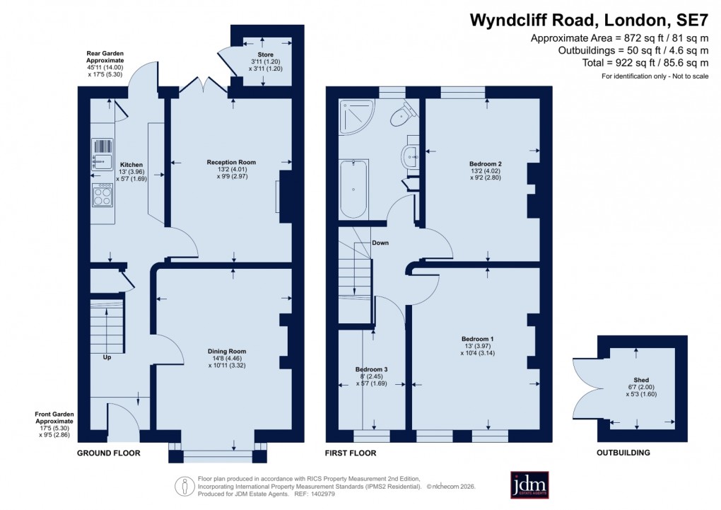 Floorplan for Charlton, London