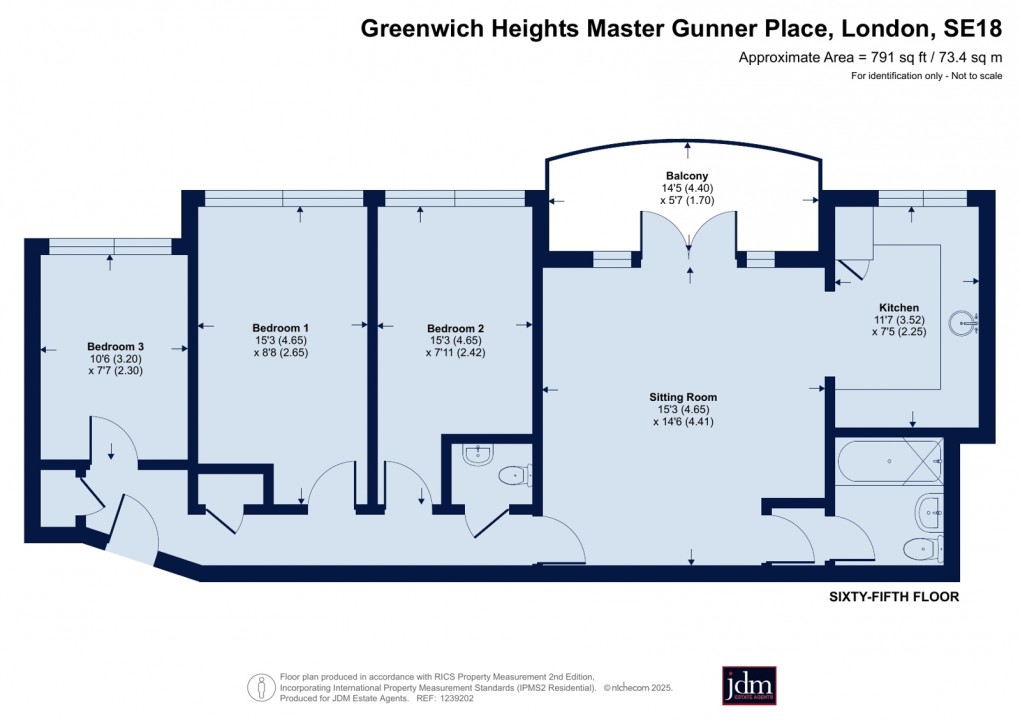 Floorplan for Shooters HIll, Greenwich, London