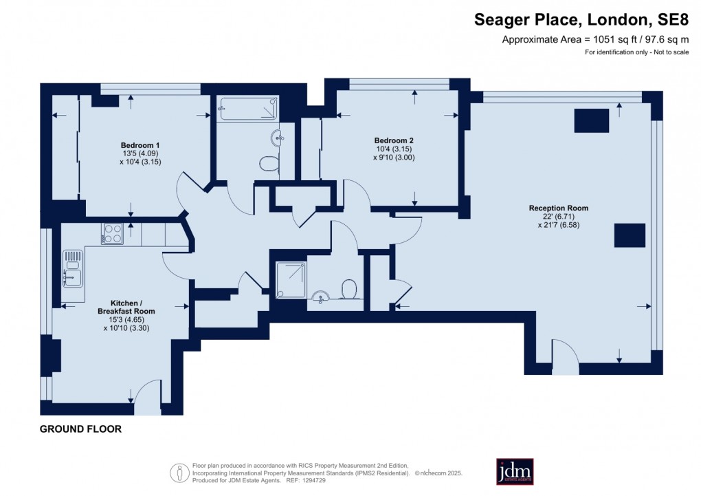 Floorplan for Deptford, Greenwich, London