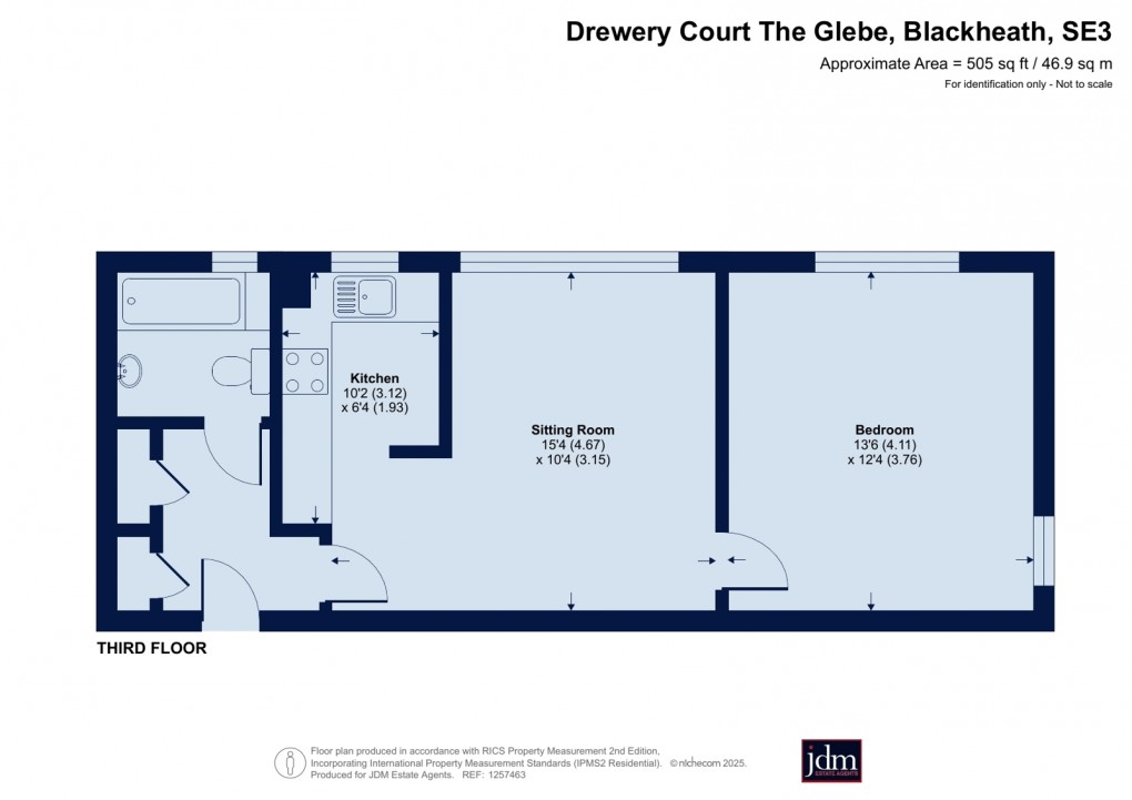 Floorplan for The Glebe, Blackheath