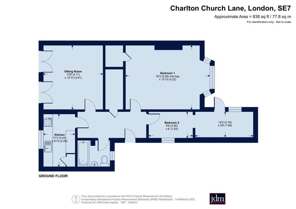 Floorplan for Charlton, London