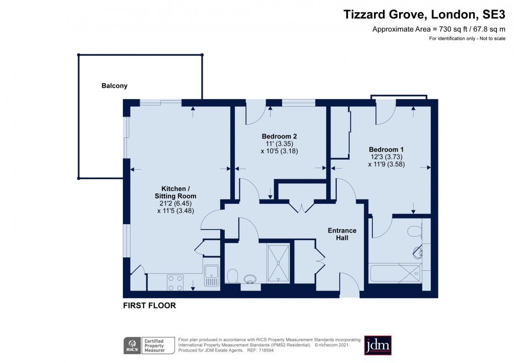 Floorplan for Tizzard Grove, 44 Tizzard Grove, London