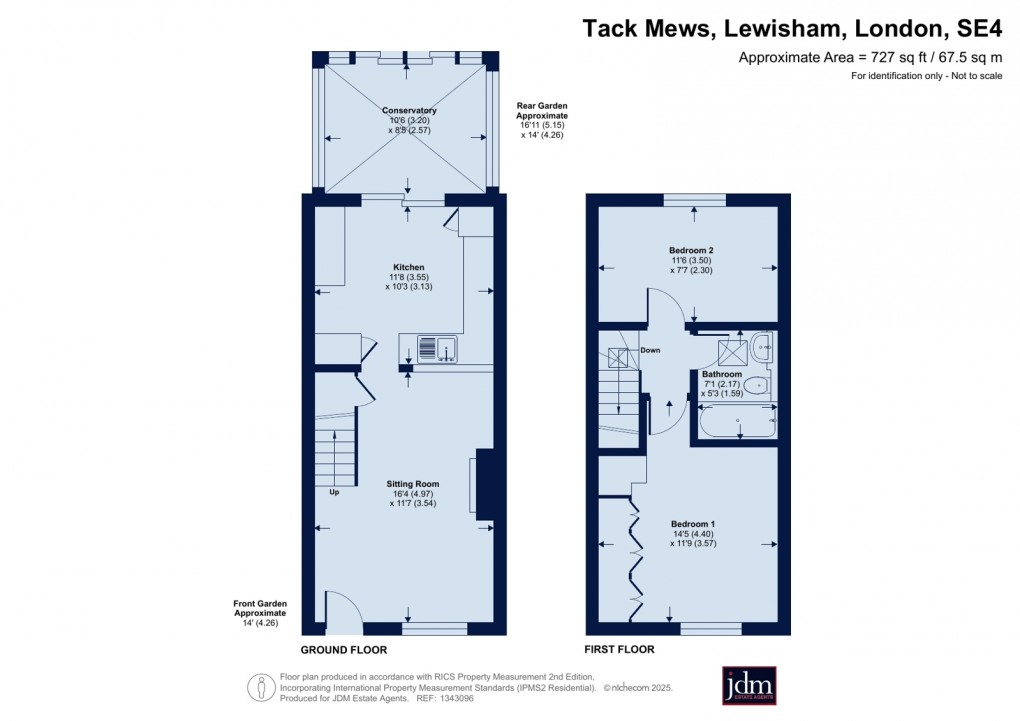 Floorplan for Lewisham, London