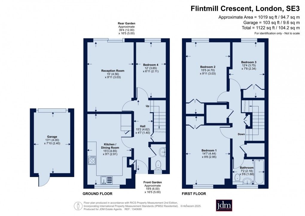 Floorplan for Blackheath, Kidbrooke, London
