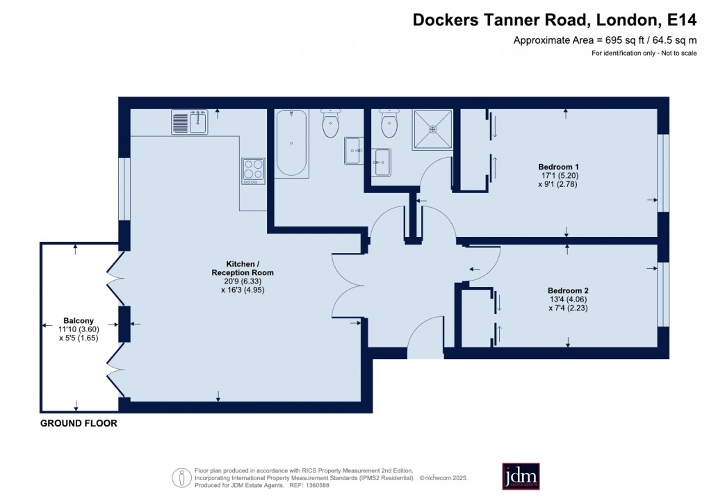 Floorplan for Canary Wharf, London