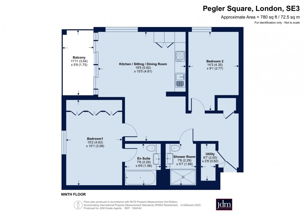 Floorplan for Kidbrooke, Blackheath, London