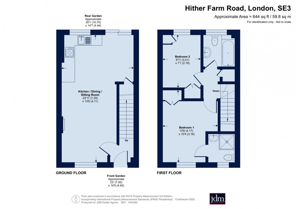 Floorplan for Kidbrooke, Blackheath, London