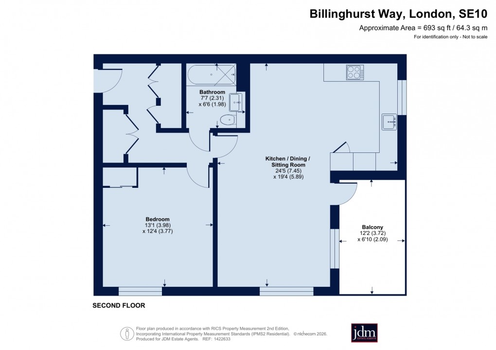 Floorplan for Greenwich, London
