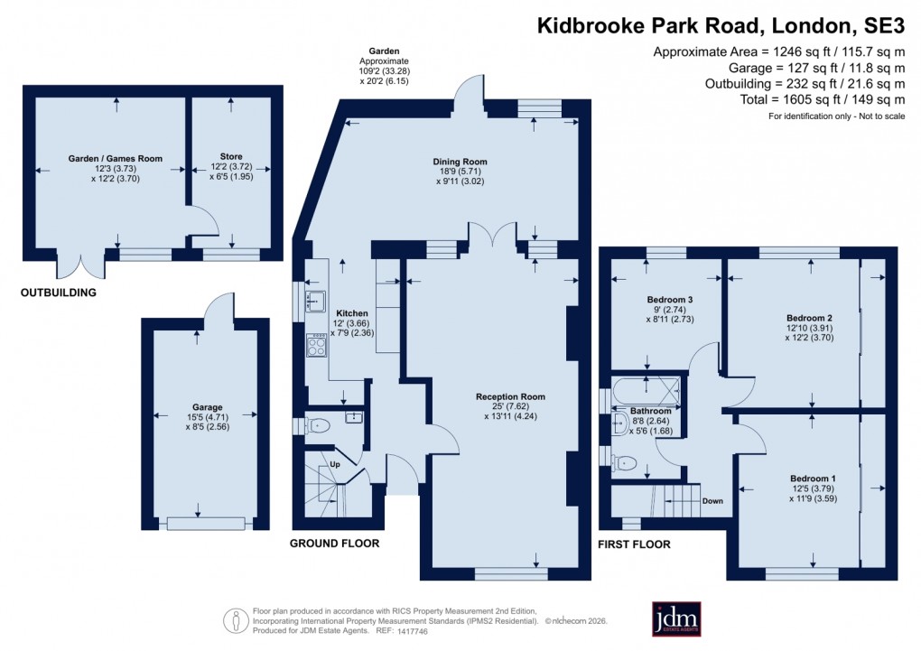 Floorplan for Kidbrooke, Blackheath, London