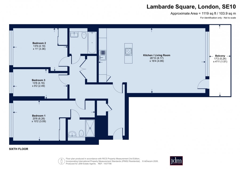 Floorplan for Greenwich, London