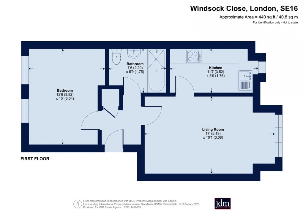 Floorplan for Surrey Quays, Rotherhithe, London