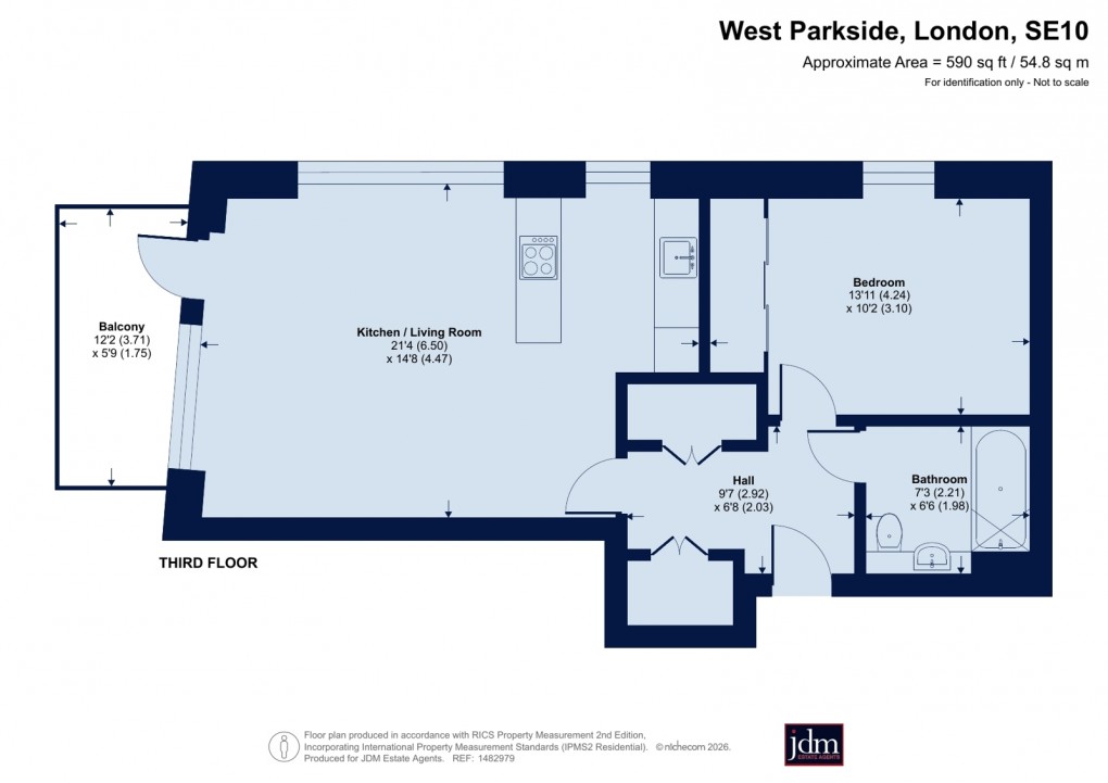 Floorplan for Greenwich, London