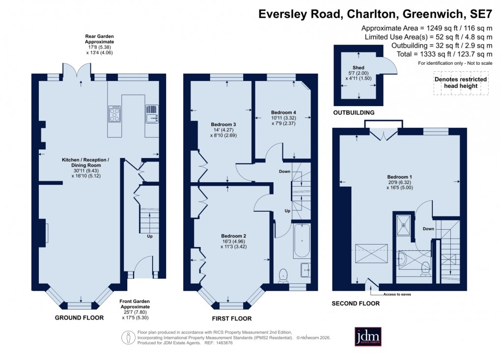 Floorplan for Charlton, Greenwich, London