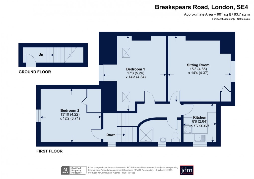 Floorplan for Brockley, London