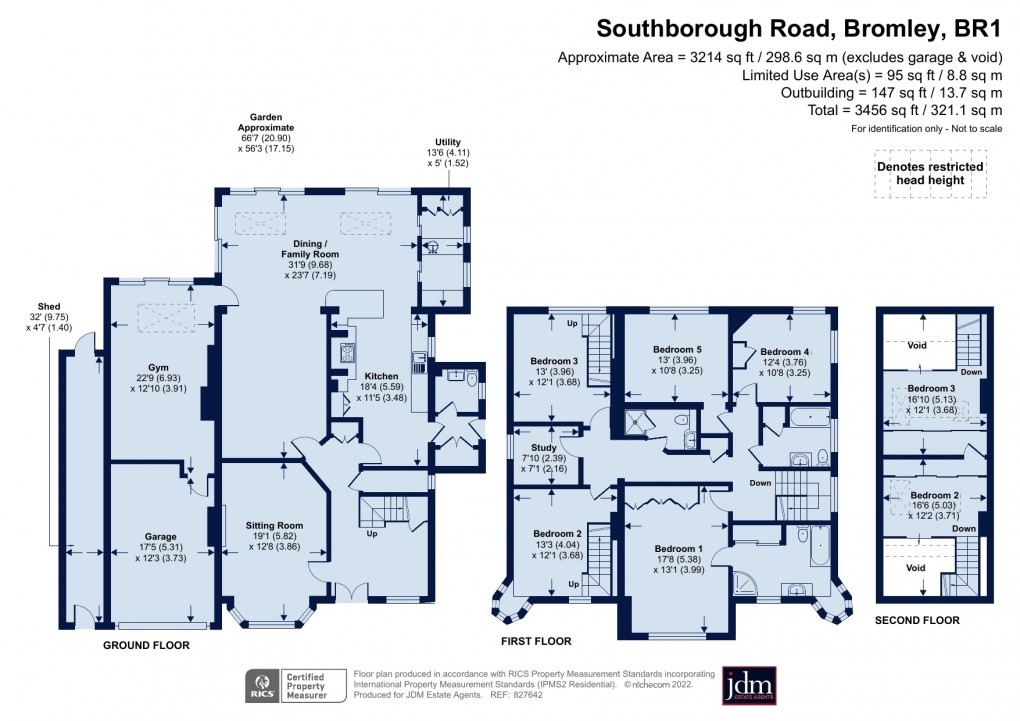 Floorplan for Bickley, Bromley