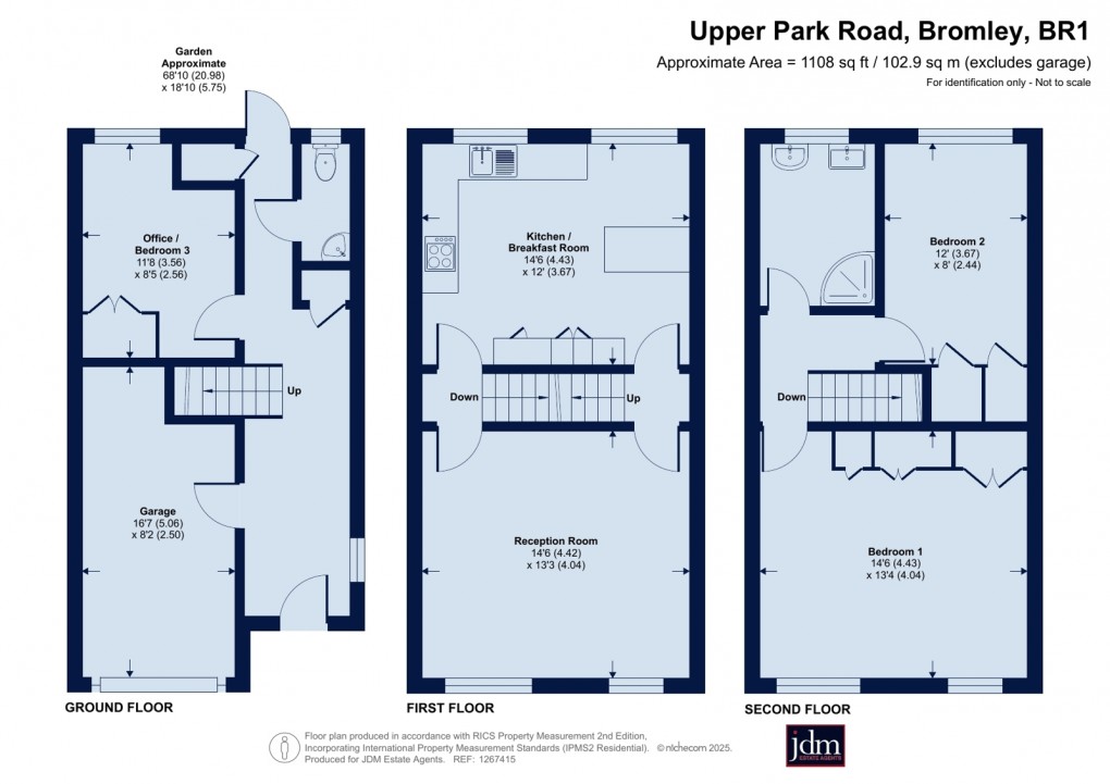 Floorplan for Upper Park Road, Bromley, Kent