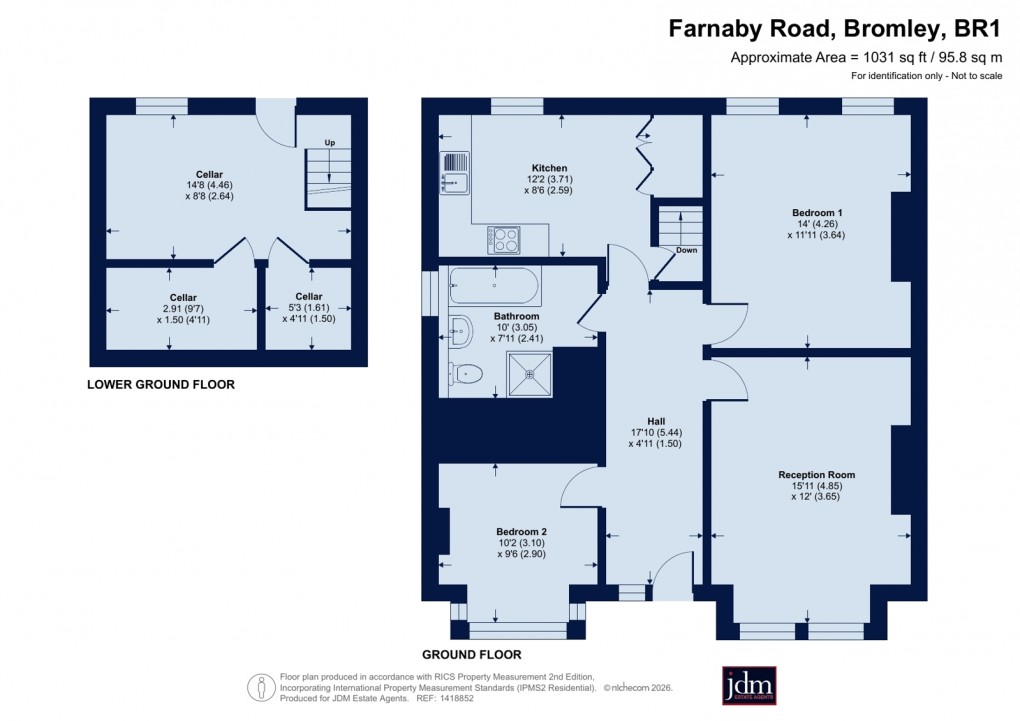 Floorplan for Farnaby Road, Bromley