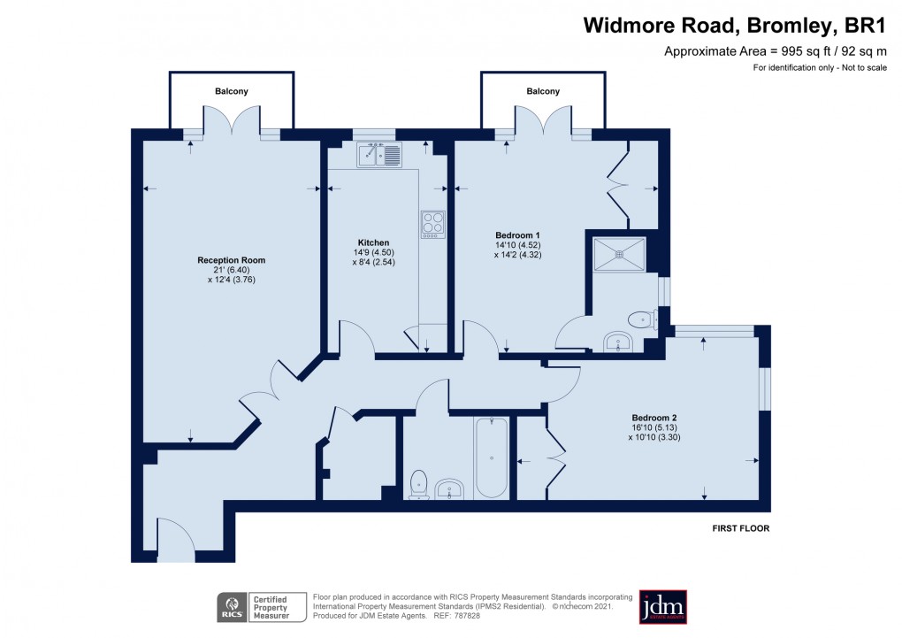 Floorplan for Widmore Road, Bromley