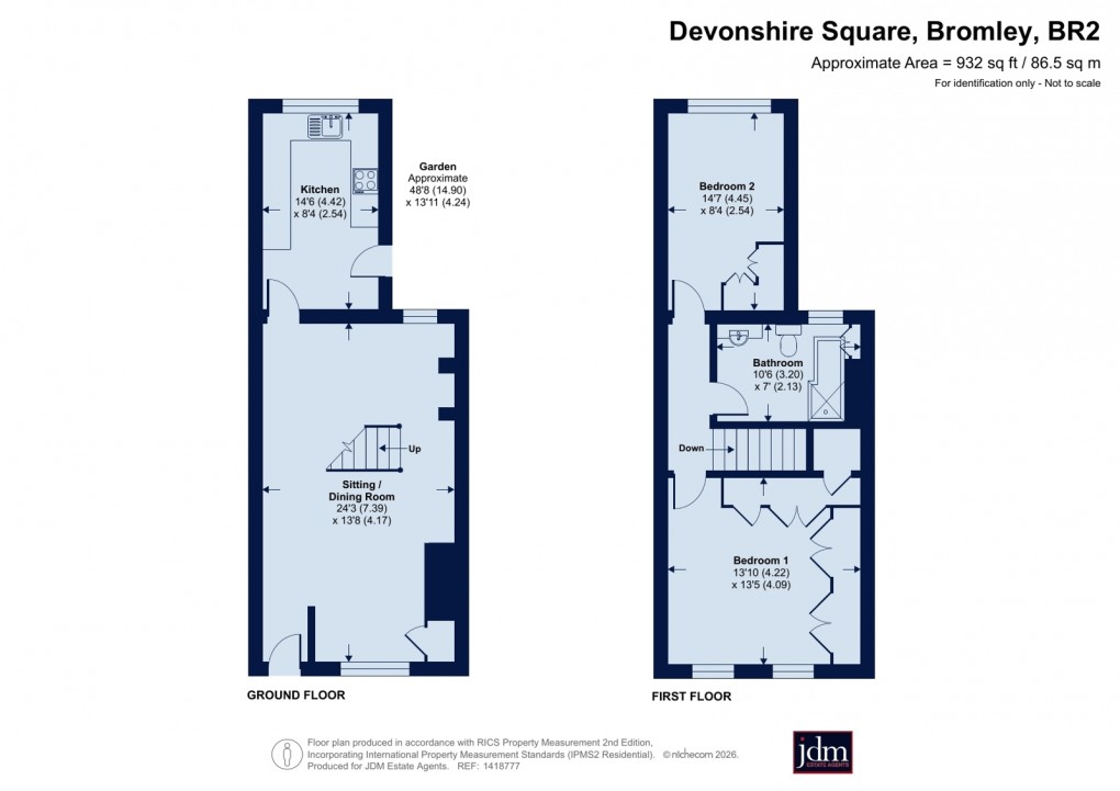 Floorplan for Devonshire Square, Bromley