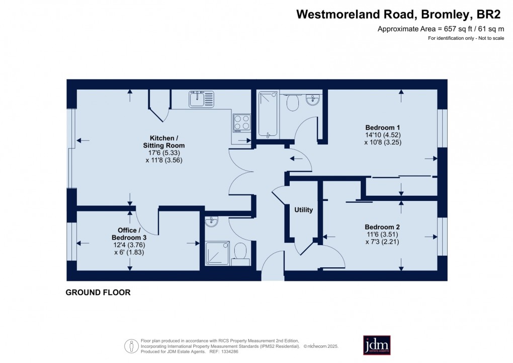 Floorplan for Westmoreland Road, Bromley, Kent