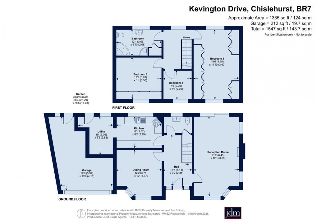 Floorplan for Chislehurst, Kent