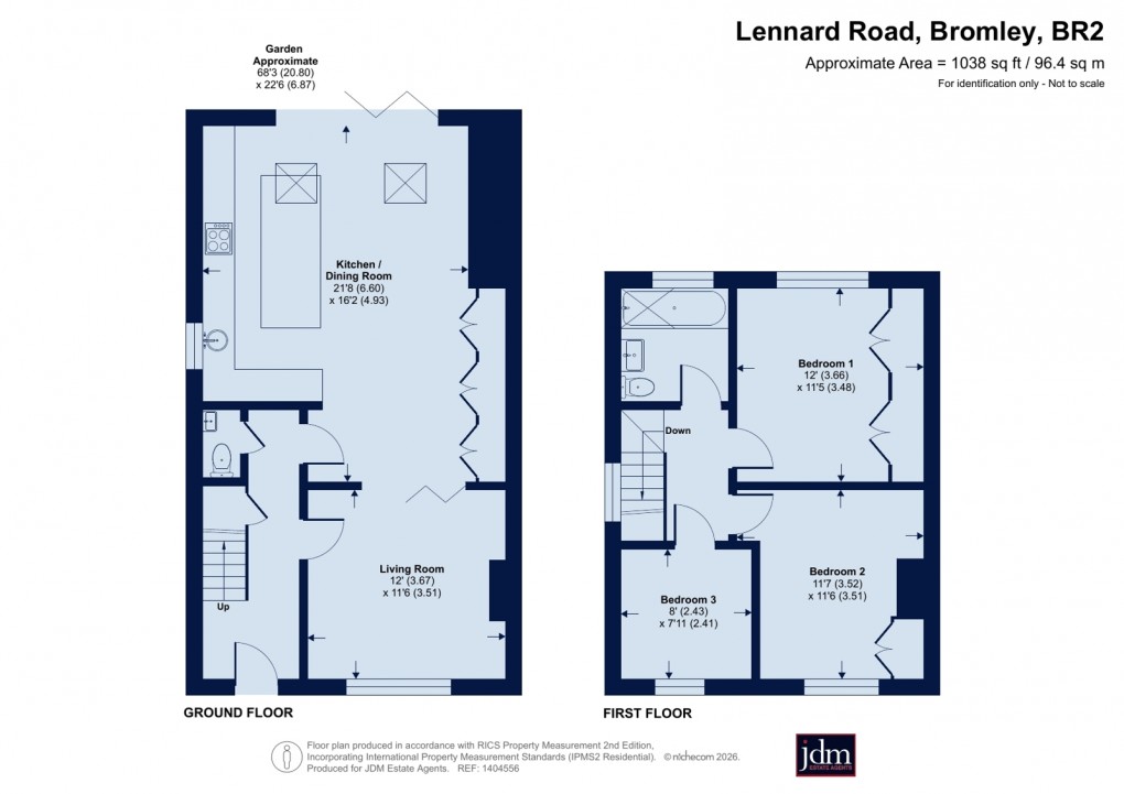 Floorplan for Bromley Common, Kent