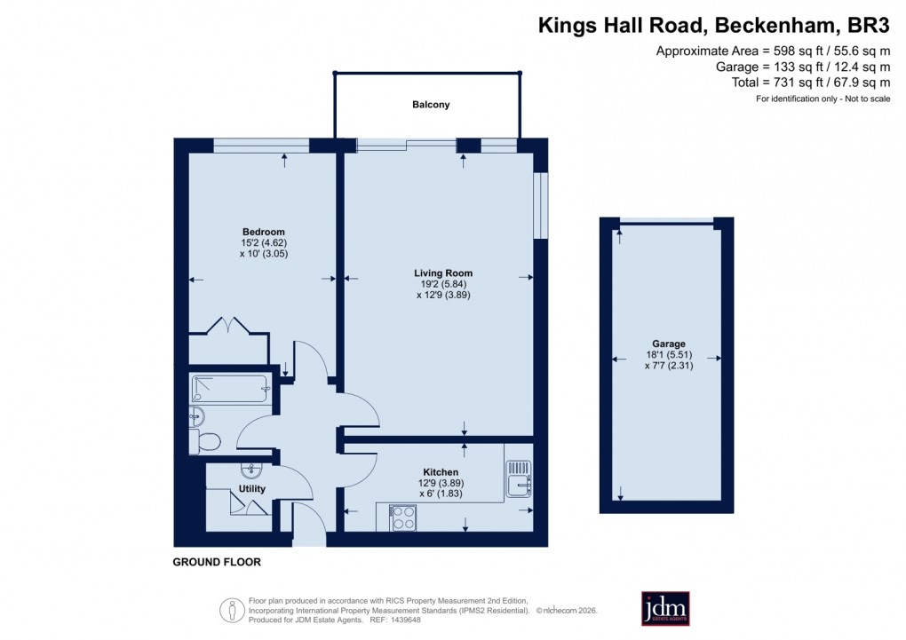 Floorplan for Kings Hall Road, 85 Kings Hall Road, Beckenham, Kent