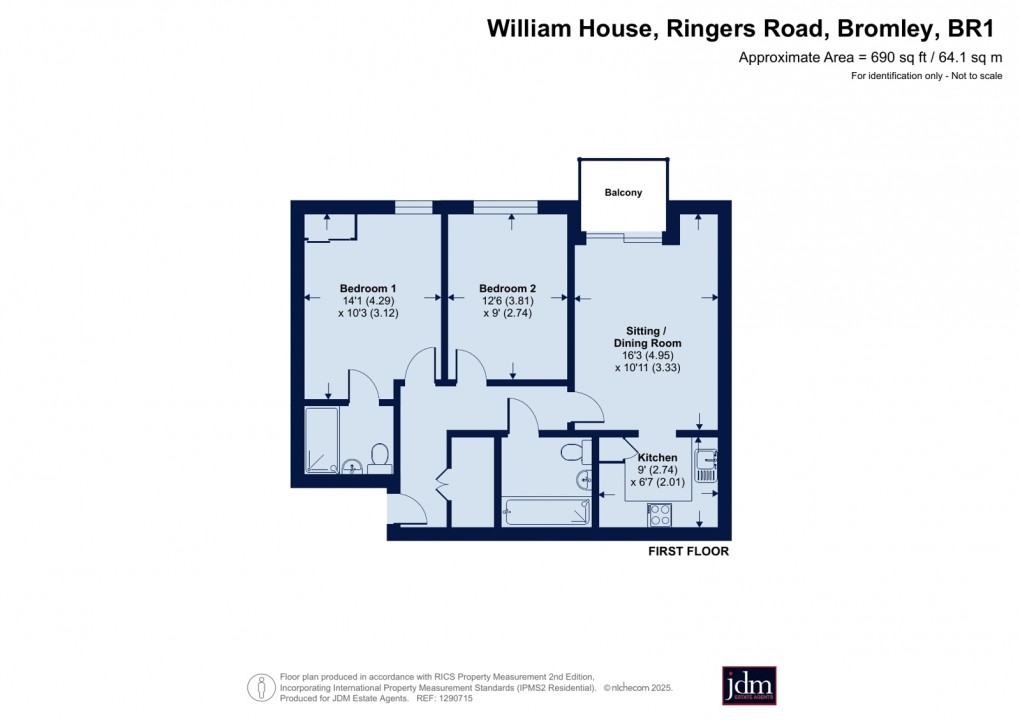 Floorplan for Ringers Road, Bromley