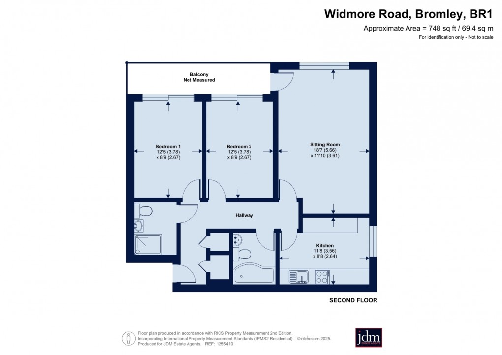 Floorplan for Widmore Road, Bromley