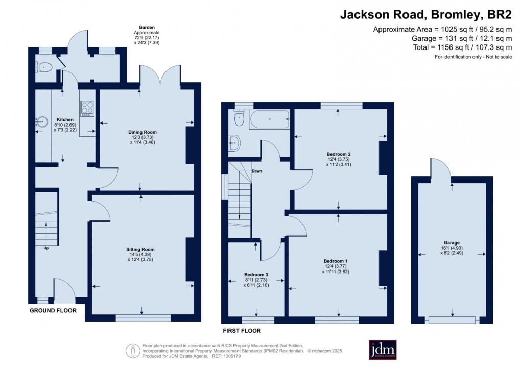 Floorplan for Jackson Road, Bromley, Kent