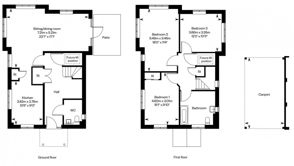 Floorplan for Roman Way, Beckenham