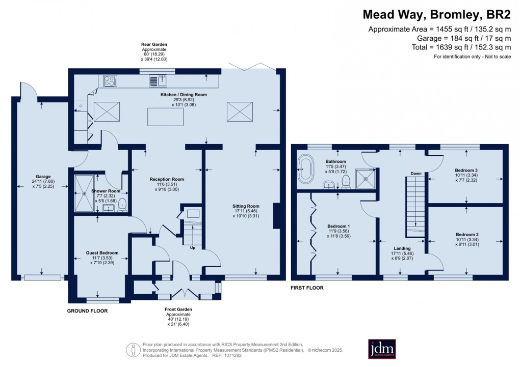 Floorplan for Mead Way, Bromley, Kent
