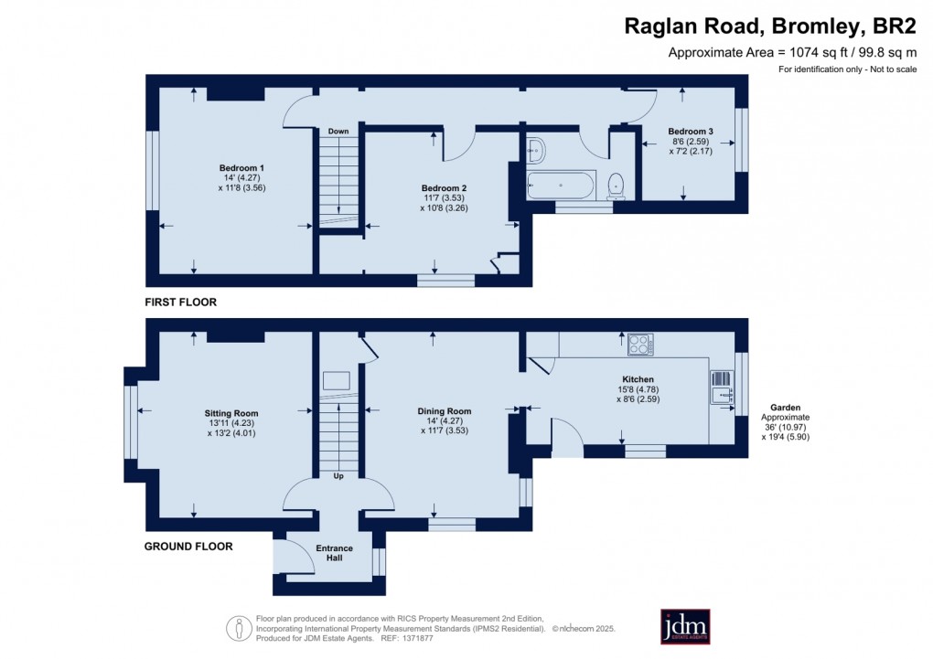 Floorplan for Raglan Road, Bromley