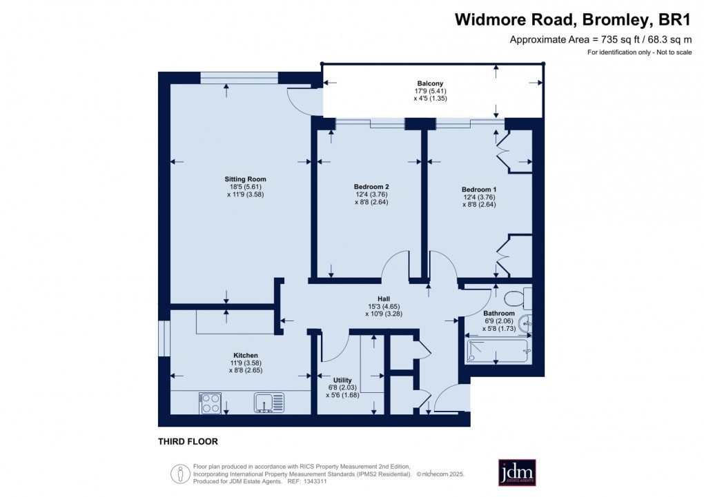 Floorplan for Widmore Road, Bromley