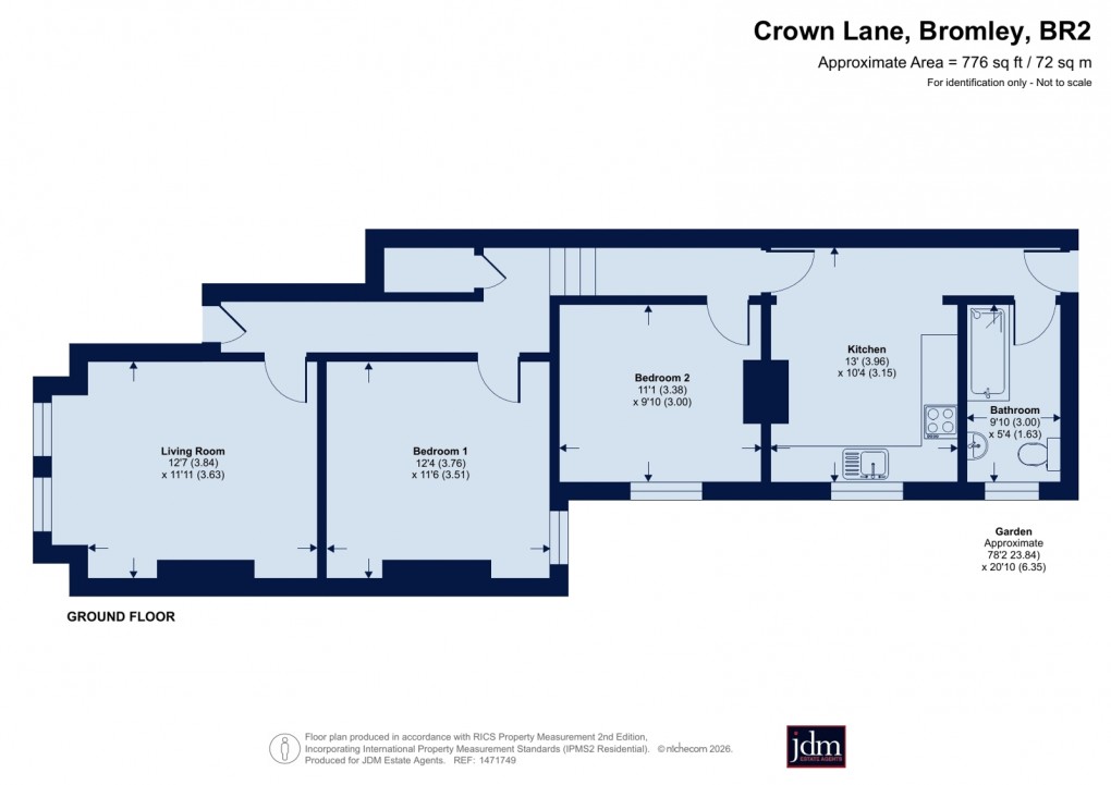 Floorplan for Bromley, Kent