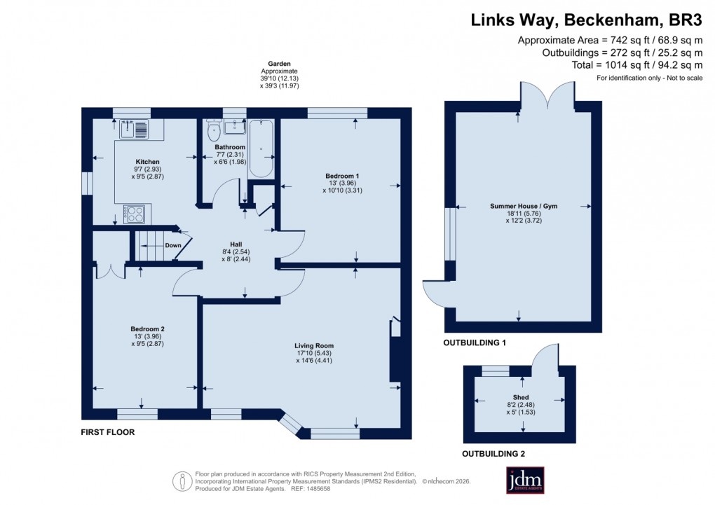 Floorplan for Beckenham, Kent