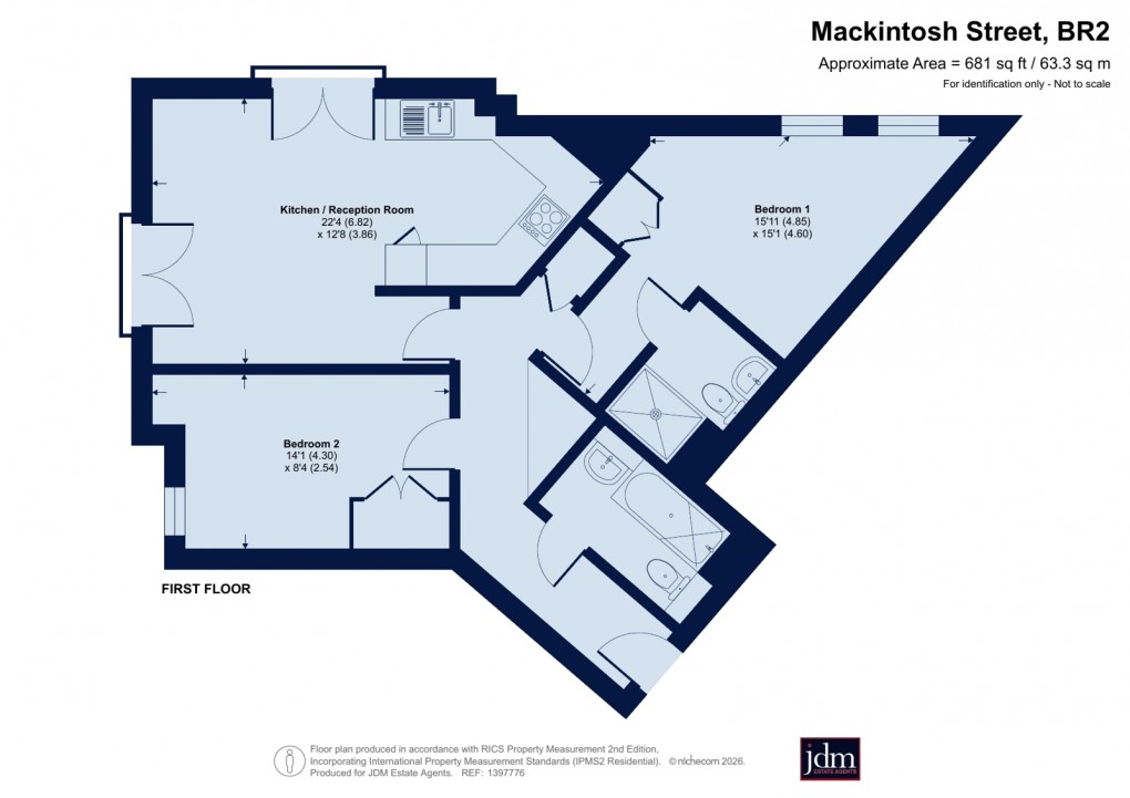 Floorplan for Trinity Village, Bromley, Kent