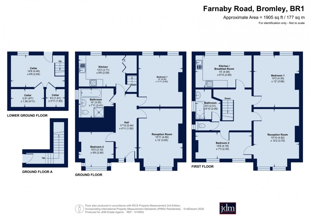 Floorplan for Farnaby Road, Bromley