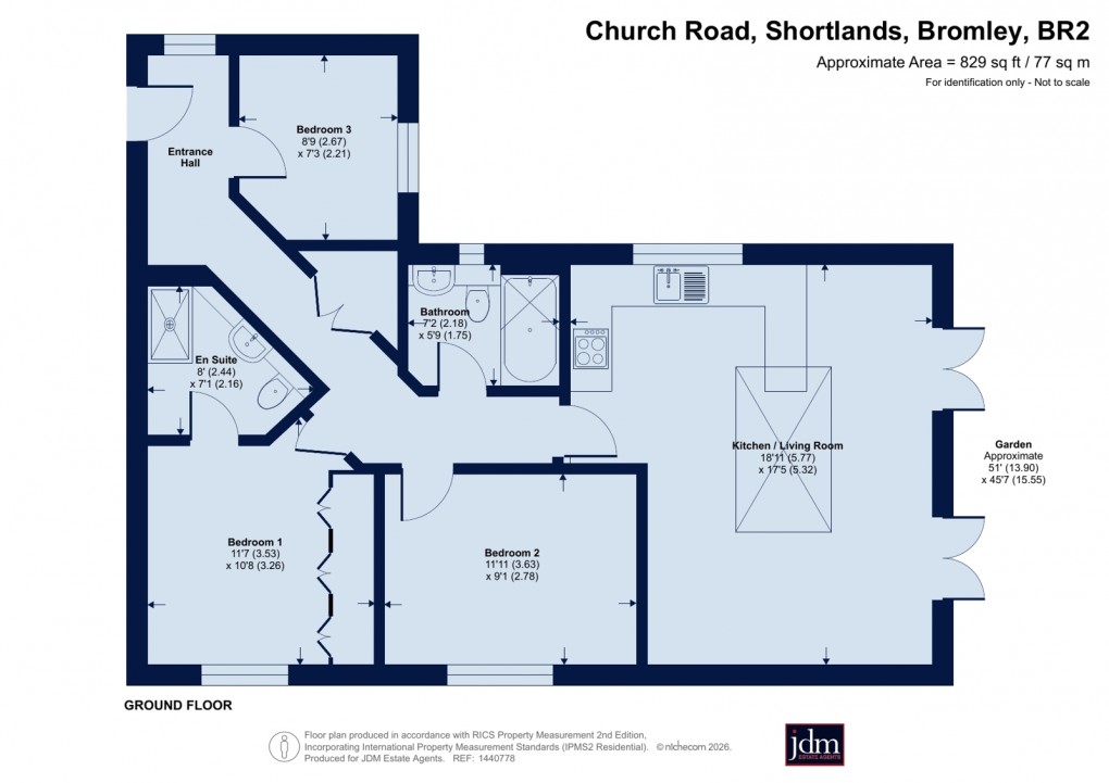 Floorplan for Shortlands, Bromley