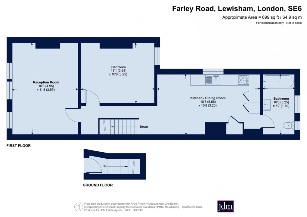 Floorplan for Lewisham, London