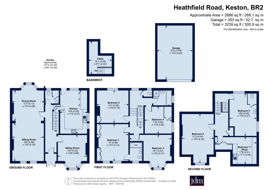 Floorplan for Keston, Kent