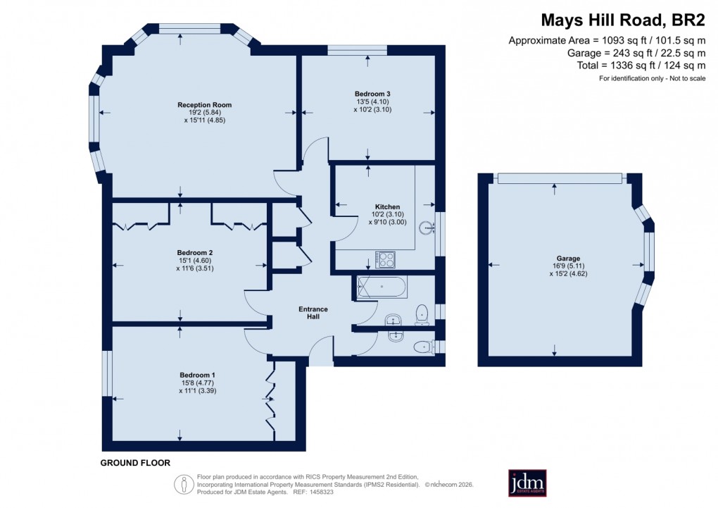 Floorplan for Kings Keep, Mays Hill Road, Shortlands, Bromley, BR2 0HR