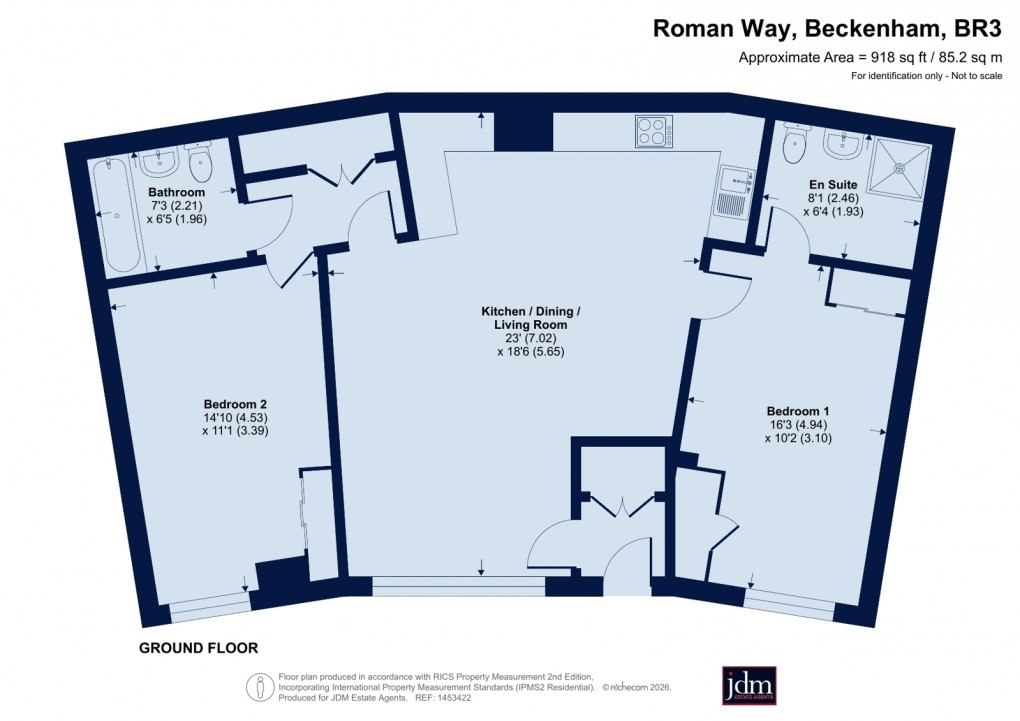 Floorplan for Beckenham, Kent