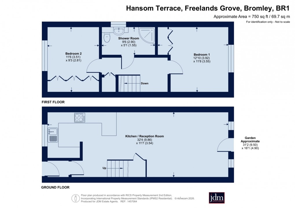 Floorplan for Freelands Grove, Bromley