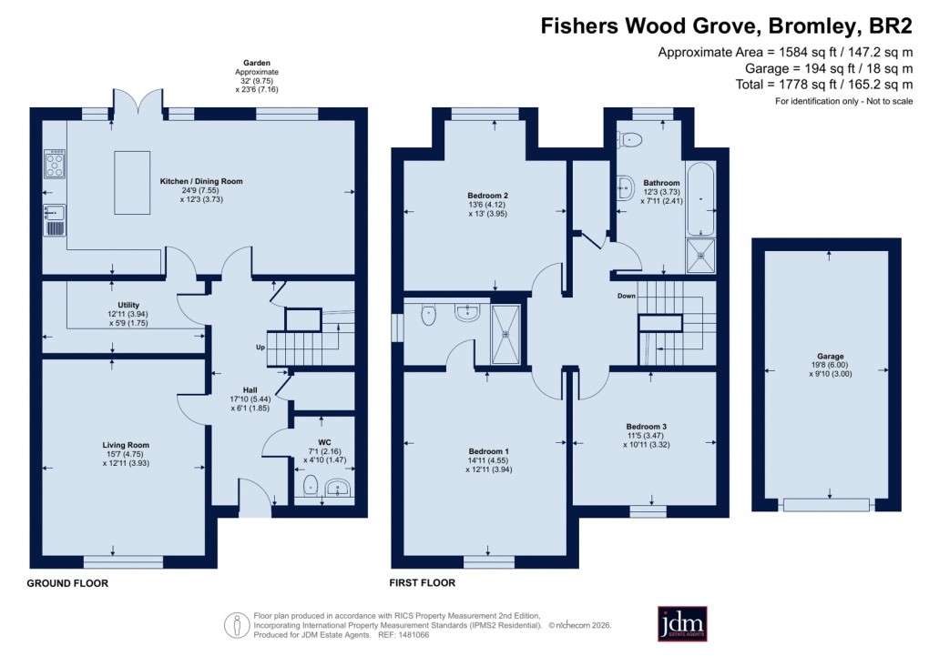 Floorplan for Bromley, Kent