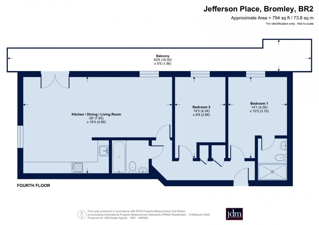 Floorplan for Jefferson Place, Bromley