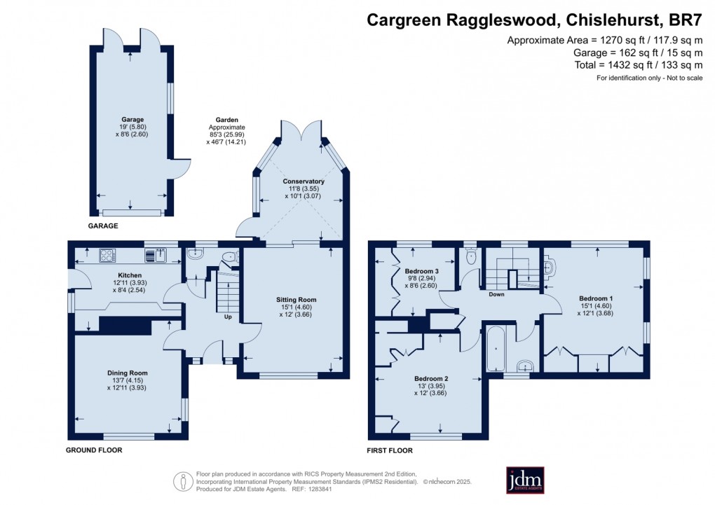 Floorplan for Chislehurst, Kent