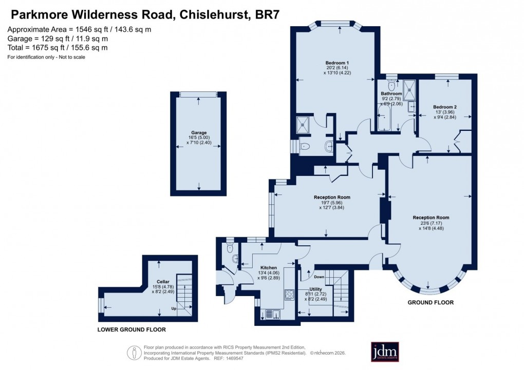 Floorplan for Wilderness Road, Chislehurst, Kent